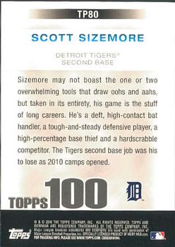 2010 Bowman - Topps 100 Prospects #TP80 Scott Sizemore Back
