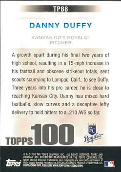 2010 Bowman - Topps 100 Prospects #TP88 Danny Duffy Back