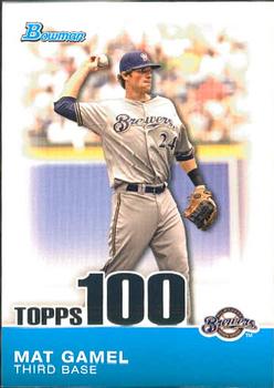 2010 Bowman - Topps 100 Prospects #TP95 Mat Gamel Front