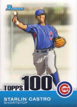 2010 Bowman - Topps 100 Prospects #TP10 Starlin Castro Front