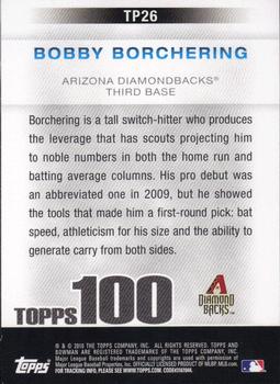 2010 Bowman - Topps 100 Prospects #TP26 Bobby Borchering Back