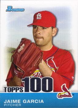 2010 Bowman - Topps 100 Prospects #TP53 Jaime Garcia Front