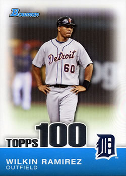 2010 Bowman - Topps 100 Prospects #TP68 Wilkin Ramirez Front