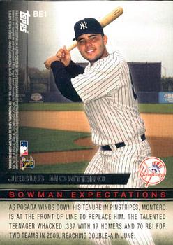 2010 Bowman - Bowman Expectations #BE1 Jorge Posada / Jesus Montero Back
