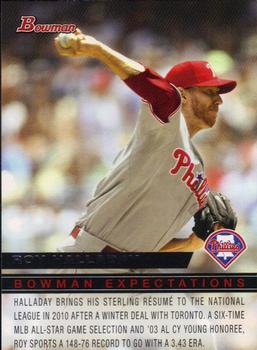 2010 Bowman - Bowman Expectations #BE50 Roy Halladay / Kyle Drabek Front