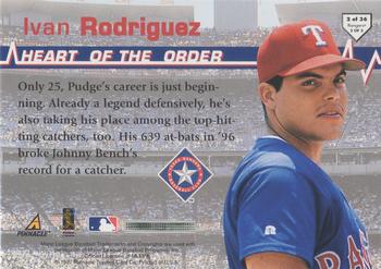 1997 Score - Heart of the Order #2 Ivan Rodriguez Back
