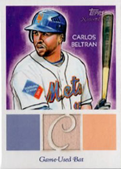 2010 Topps National Chicle - Relics #NCR-CB Carlos Beltran Front