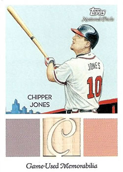 2010 Topps National Chicle - Relics #NCR-CJ Chipper Jones Front