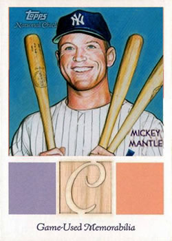 2010 Topps National Chicle - Relics #NCR-MM Mickey Mantle Front