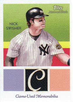 2010 Topps National Chicle - Relics #NCR-NS Nick Swisher Front