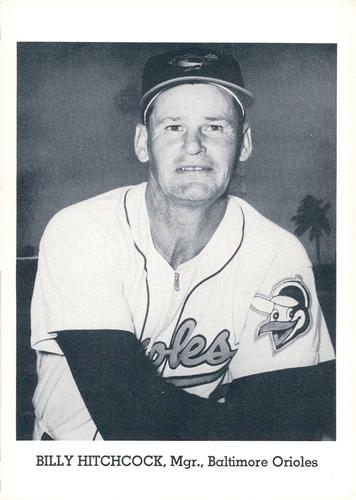 1963 Jay Publishing Baltimore Orioles #NNO Billy Hitchcock Front
