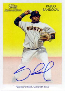 2010 Topps National Chicle - Autographs #NCA-PS Pablo Sandoval Front