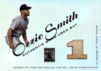 2001 Topps Tribute - Game Bat Relics #RBOS Ozzie Smith Front