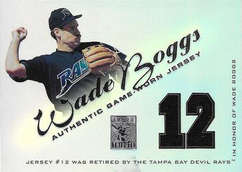 2001 Topps Tribute - Game Worn Relics #RJ-WB Wade Boggs Front