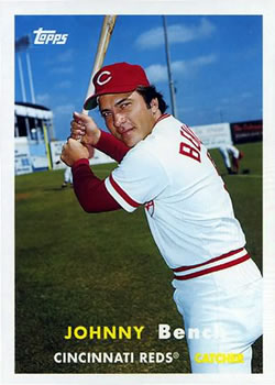 2010 Topps - Vintage Legends Collection #VLC18 Johnny Bench Front