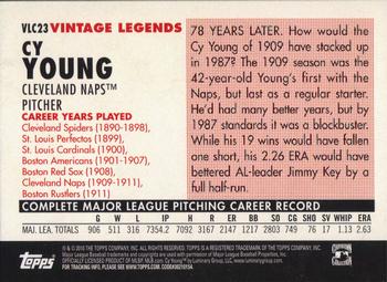 2010 Topps - Vintage Legends Collection #VLC23 Cy Young Back
