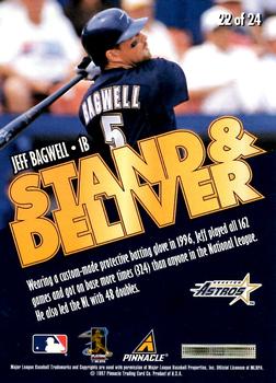 1997 Score - Stand & Deliver #22 Jeff Bagwell Back