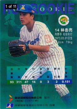 1997 CPBL Diamond Series - Hot Rookies #1 Yueh-Liang Lin Back