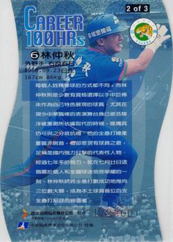 1997 CPBL Diamond Series - Career 100 HRs #2 Chung-Chiu Lin Back