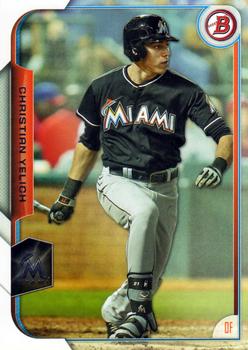 2015 Bowman #22 Christian Yelich Front