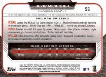 2015 Bowman #96 Devin Mesoraco Back