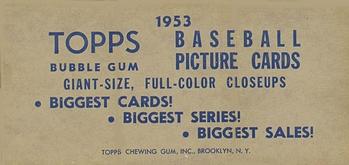 1953 Topps - Advertising Panels #NNO Mickey Mantle / Johnny Wyrostek / Sal Yvars Back