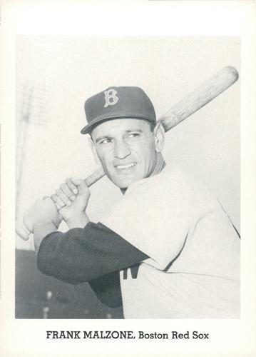 1963 Jay Publishing Boston Red Sox Set B #NNO Frank Malzone Front