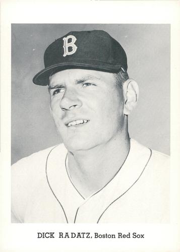 1963 Jay Publishing Boston Red Sox Set B #NNO Dick Radatz Front
