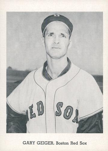 1962 Jay Publishing Boston Red Sox 5x7 Photos (Set B) #NNO Gary Geiger Front