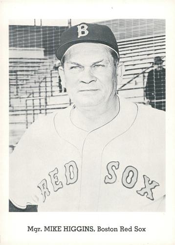 1962 Jay Publishing Boston Red Sox 5x7 Photos (Set B) #NNO Mike Higgins Front