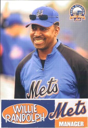 2008 New York Mets Summer at Shea Photocards #20 Willie Randolph Front