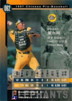 1997 CPBL C&C Series #062 Yung-Hsing Tung Back
