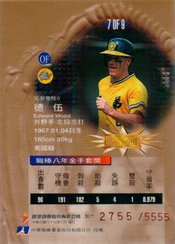 1997 CPBL C&C Series - Gold Gloves #7 Ted Wood Back