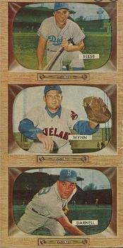 1955 Bowman - Advertising Strips #NNO Bob Darnell / Early Wynn / Pee Wee Reese Front