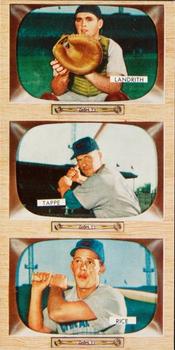 1955 Bowman - Advertising Strips #NNO Hobie Landrith / Elvin Tappe / Hal Rice Front