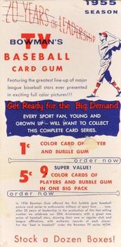 1955 Bowman - Advertising Strips #NNO Clyde Vollmer / Gus Keriazakos / Frank Sullivan Back