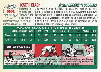 1995 Topps Archives Brooklyn Dodgers #71 Joe Black Back