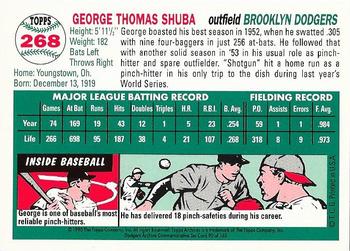 1995 Topps Archives Brooklyn Dodgers #90 George Shuba Back