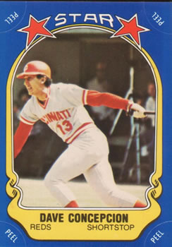 1981 Fleer Star Stickers #101 Dave Concepcion Front