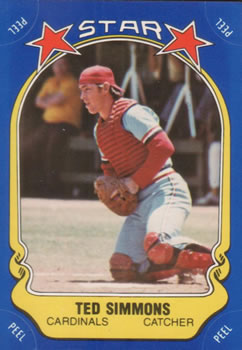 1981 Fleer Star Stickers #120 Ted Simmons Front