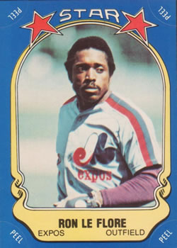 1981 Fleer Star Stickers #2 Ron LeFlore Front