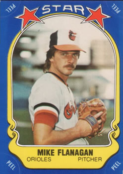 1981 Fleer Star Stickers #56 Mike Flanagan Front