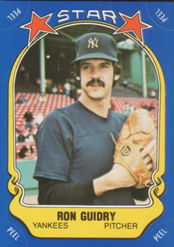 1981 Fleer Star Stickers #76 Ron Guidry Front