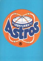 1983 Fleer Star Stickers #NNO Houston Astros Checklist Front