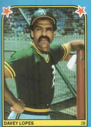 1983 Fleer Star Stickers #188 Davey Lopes Front