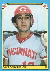 1983 Fleer Star Stickers #219 Dave Concepcion Front