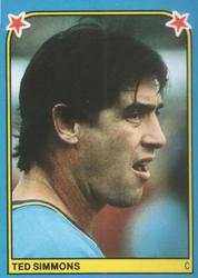 1983 Fleer Star Stickers #22 Ted Simmons Front
