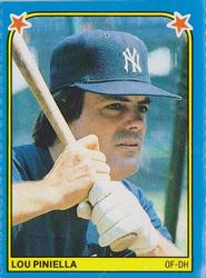 1983 Fleer Star Stickers #45 Lou Piniella Front