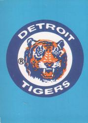 1983 Fleer Star Stickers #NNO Detroit Tigers Checklist Front