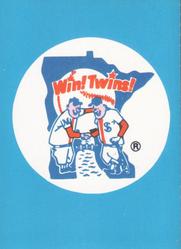 1983 Fleer Star Stickers #NNO Minnesota Twins Checklist Front